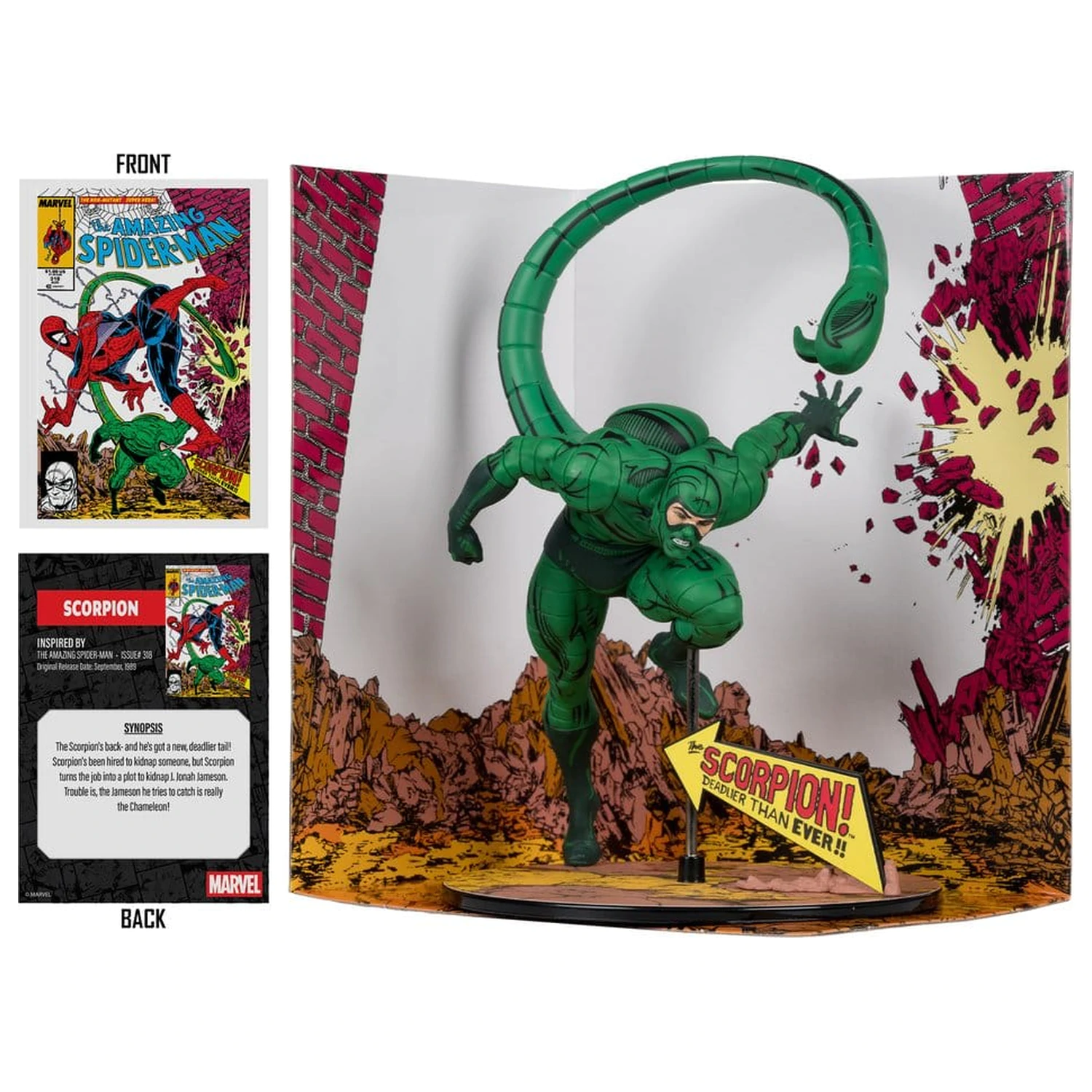 Marvel Collection PVC Figure 1/10 Scorpion (The Amazing Spider-Man #318) 17 cm product photo