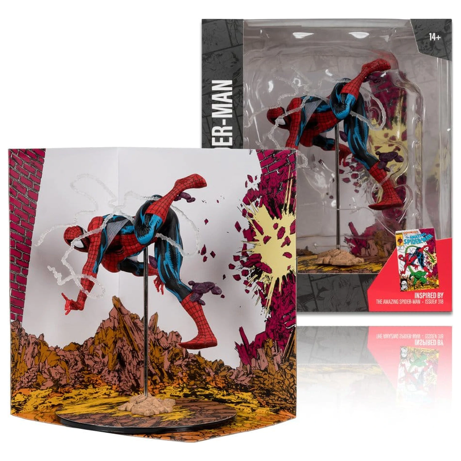 Marvel Collection PVC Figure 1/10 Spider-Man (The Amazing Spider-Man #318) 17 cm product photo