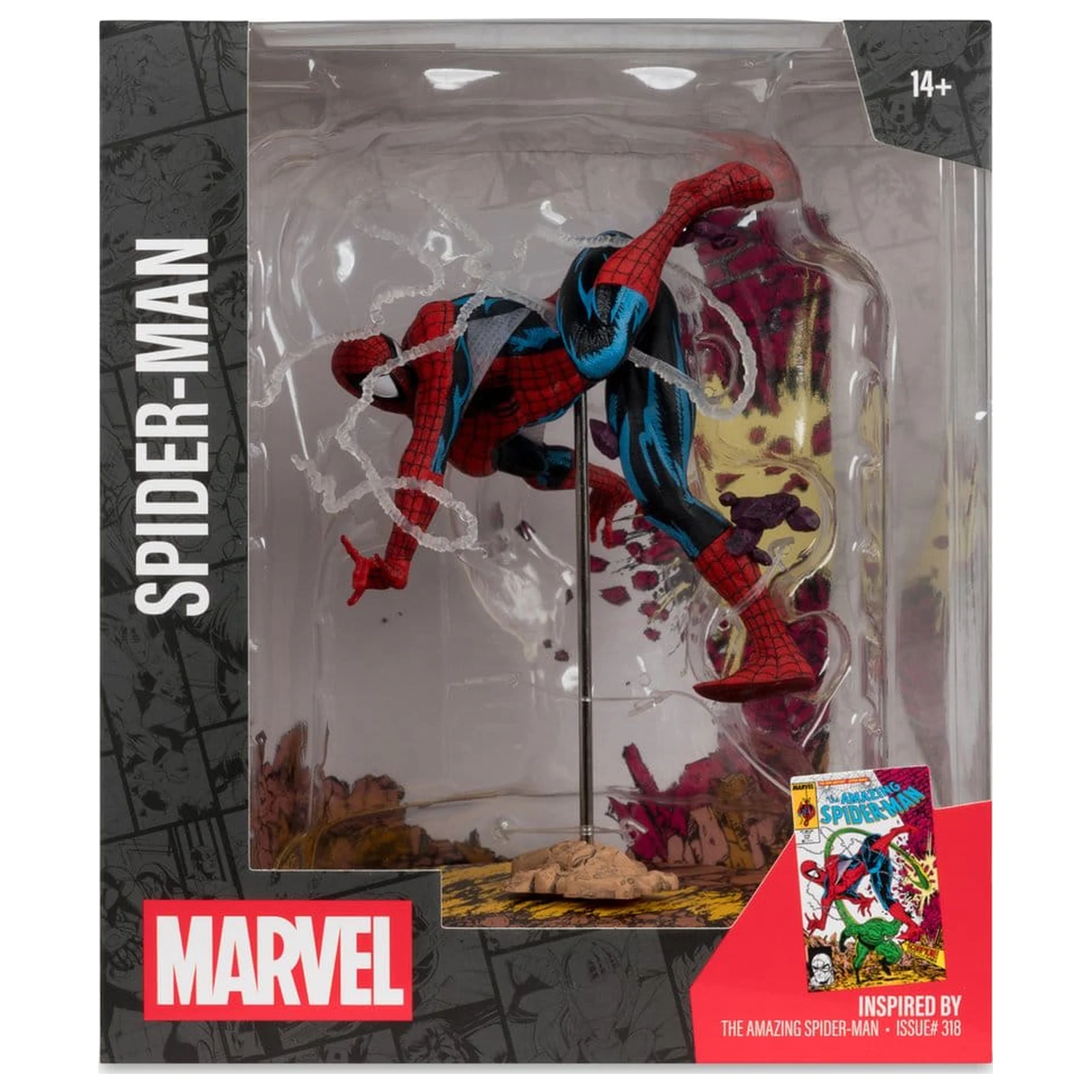 Marvel Collection PVC Figure 1/10 Spider-Man (The Amazing Spider-Man #318) 17 cm product photo