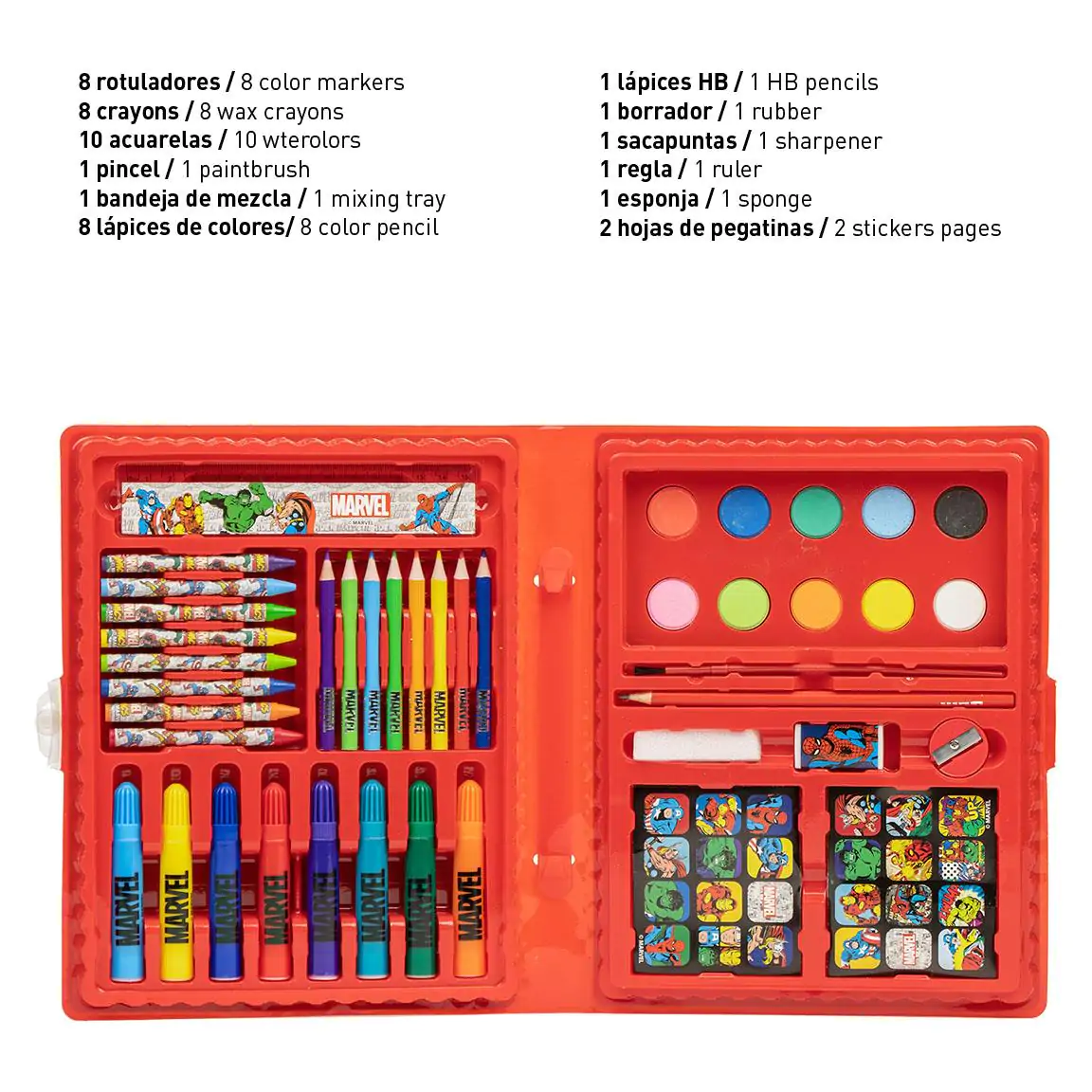 Marvel Colouring stationery set product photo