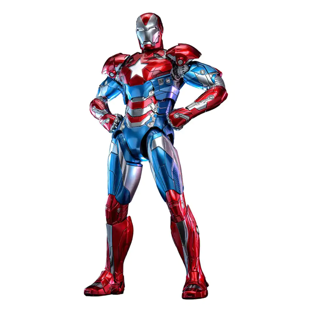 Marvel Comic Diecast Masterpiece Action Figure 1/6 Iron Patriot Hot Toys Exclusive 32 cm product photo