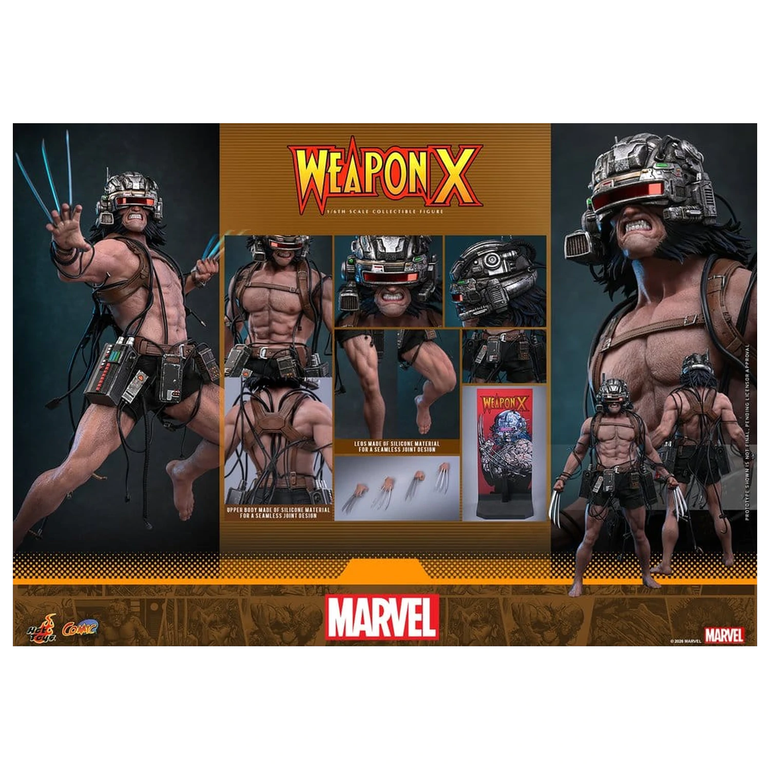 Marvel Comic Masterpiece Action Figure 1/6 Weapon X 31 cm product photo