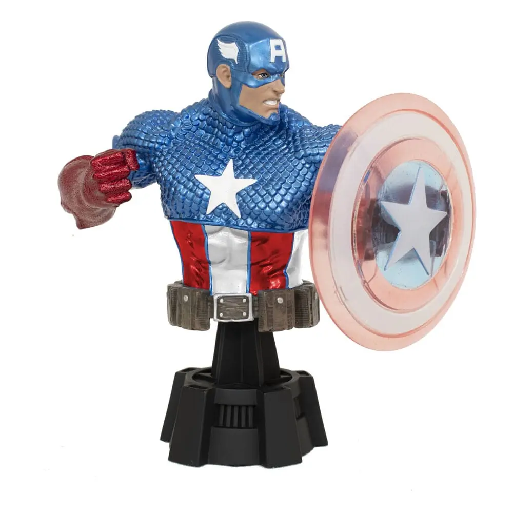 Marvel Comics Bust 1/7 Captain America (Holo Shield) SDCC 2023 Exclusive 15 cm termékfotó