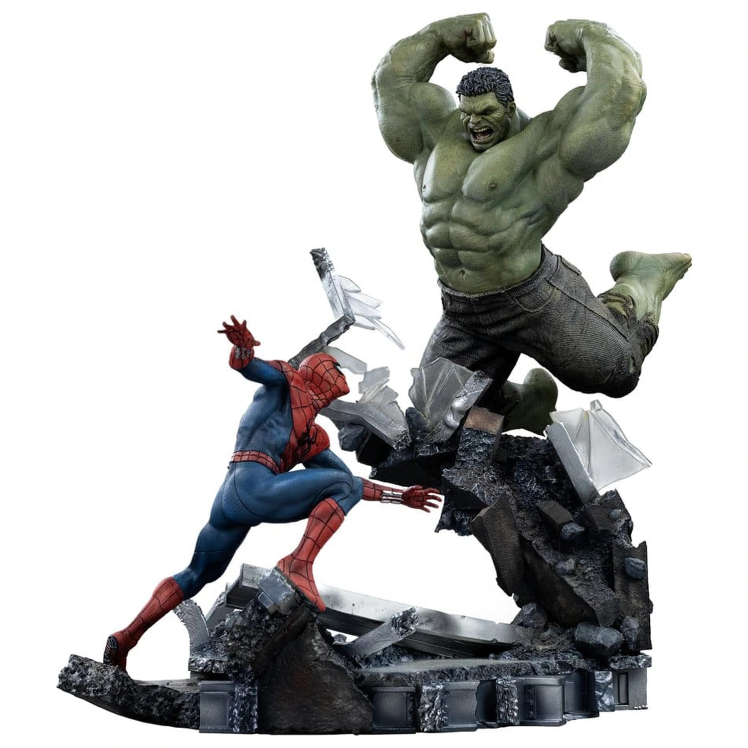 Marvel Comics Art Scale Statue 1/10 Spider-Man vs Hulk 38 cm product photo