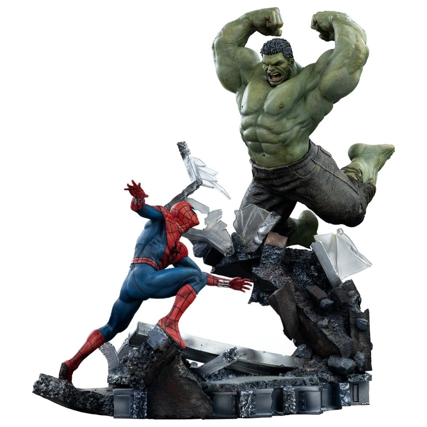 Marvel Comics Art Scale Statue 1/10 Spider-Man vs Hulk 38 cm product photo