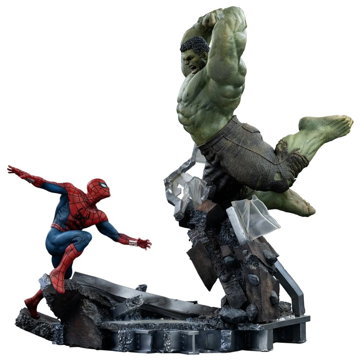 Marvel Comics Art Scale Statue 1/10 Spider-Man vs Hulk 38 cm product photo