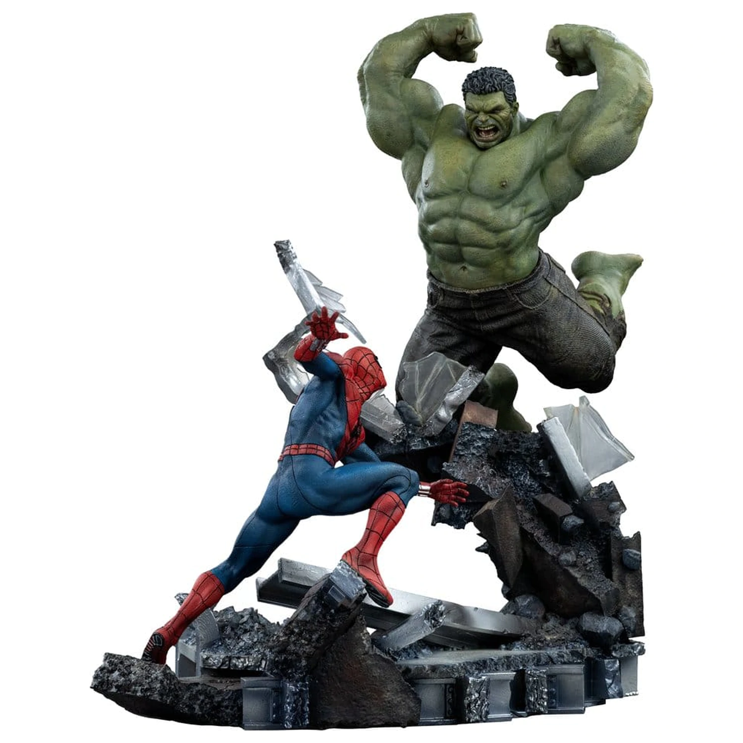 Marvel Comics Art Scale Statue 1/10 Spider-Man vs Hulk 38 cm product photo