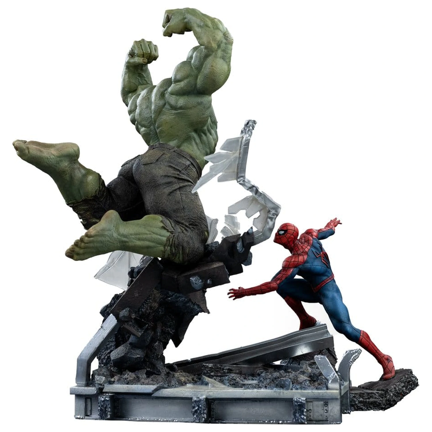 Marvel Comics Art Scale Statue 1/10 Spider-Man vs Hulk 38 cm product photo