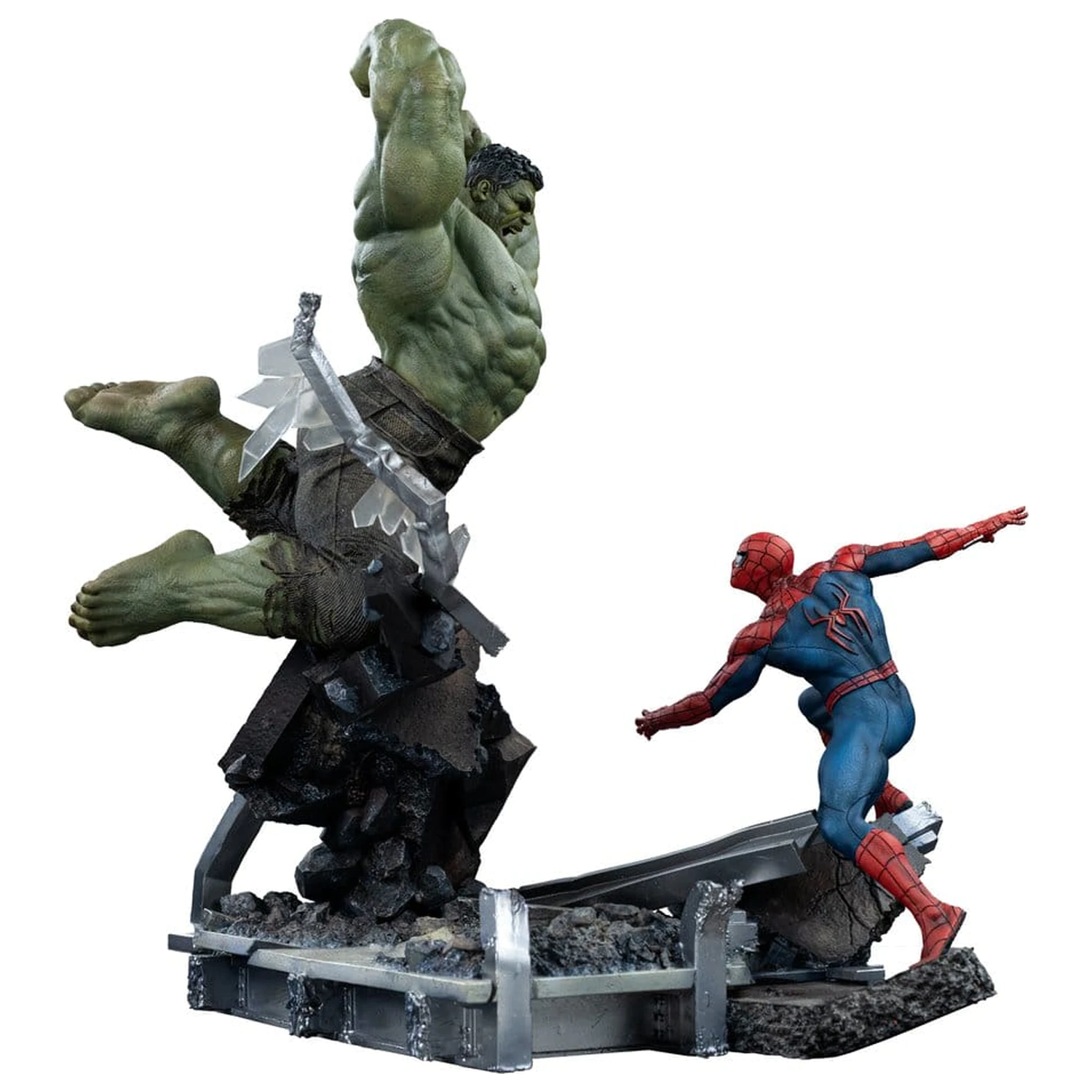 Marvel Comics Art Scale Statue 1/10 Spider-Man vs Hulk 38 cm product photo