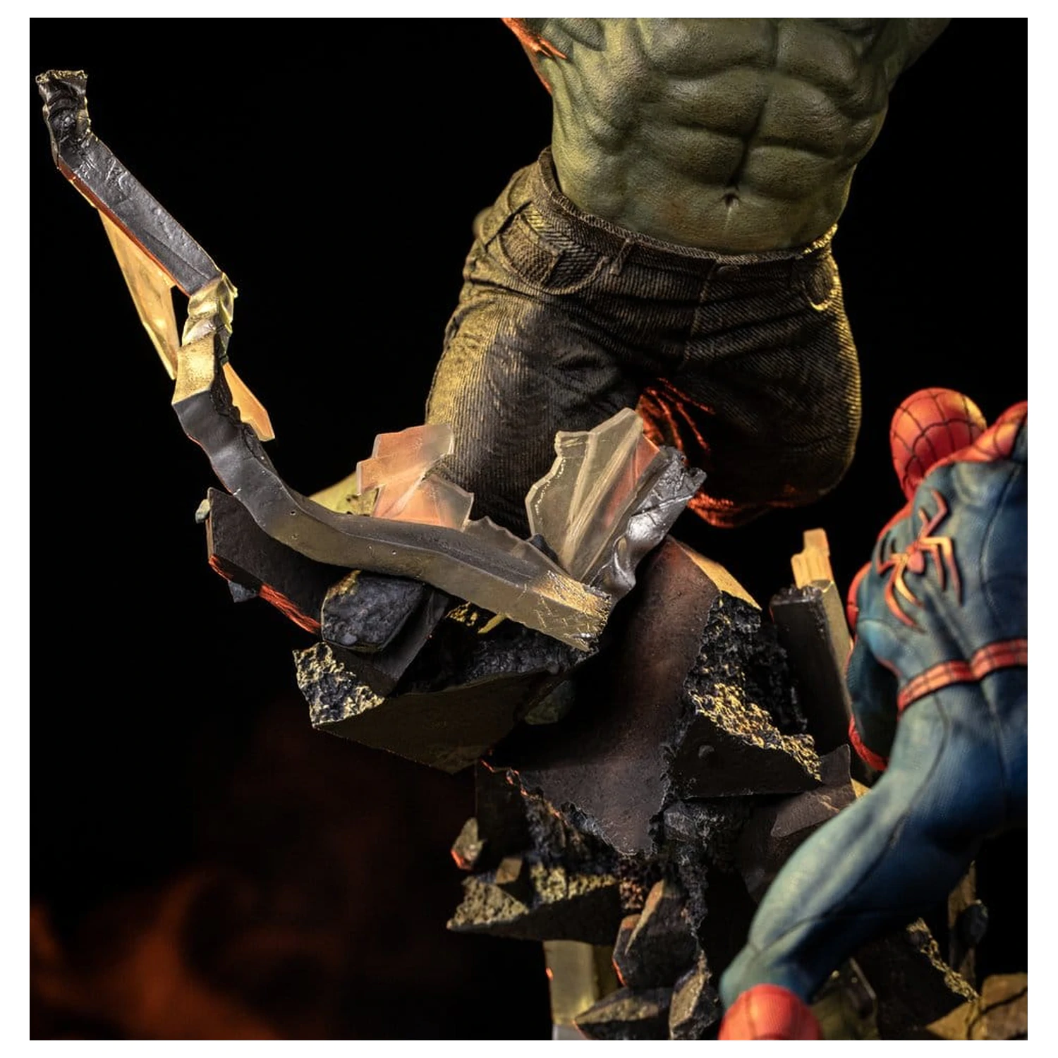 Marvel Comics Art Scale Statue 1/10 Spider-Man vs Hulk 38 cm product photo