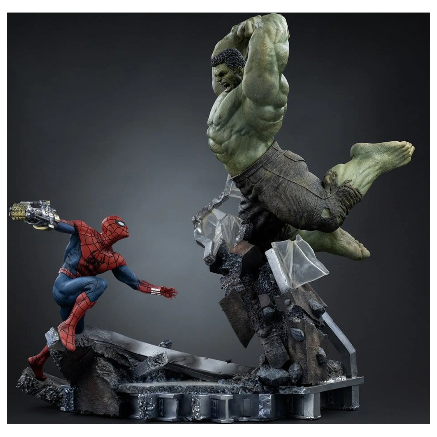 Marvel Comics Art Scale Statue 1/10 Spider-Man vs Hulk 38 cm product photo