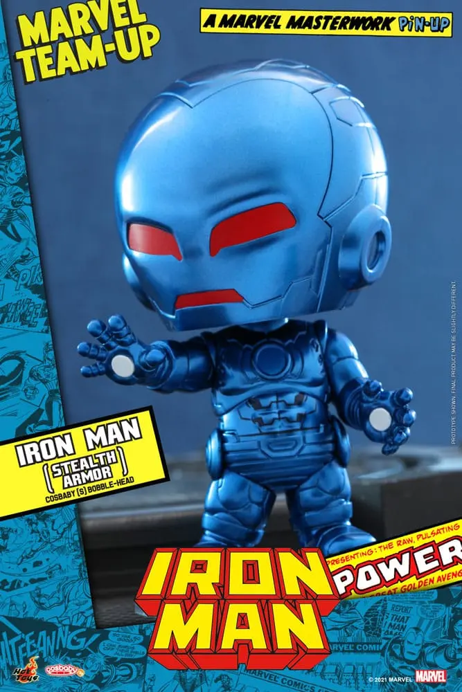 Marvel Comics Cosbaby (S) Mini Figure Iron Man (Stealth Armor) 10 cm product photo