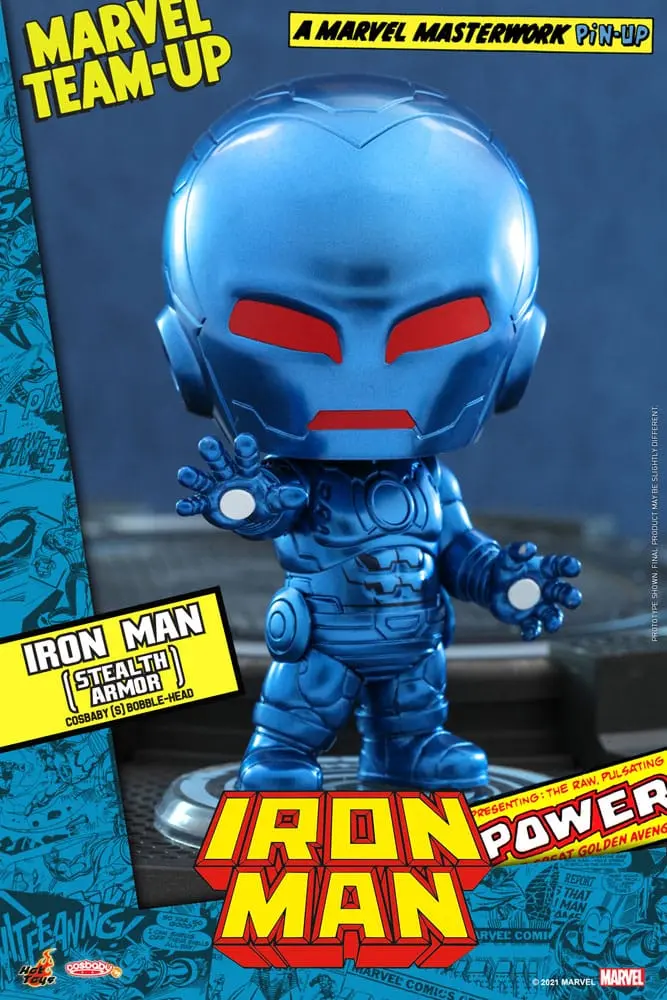 Marvel Comics Cosbaby (S) Mini Figure Iron Man (Stealth Armor) 10 cm termékfotó