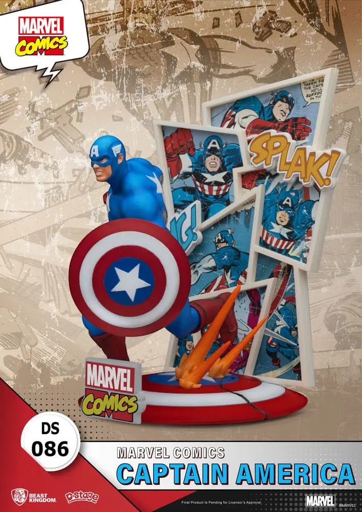 Marvel Comics D-Stage PVC Diorama Captain America 16 cm termékfotó