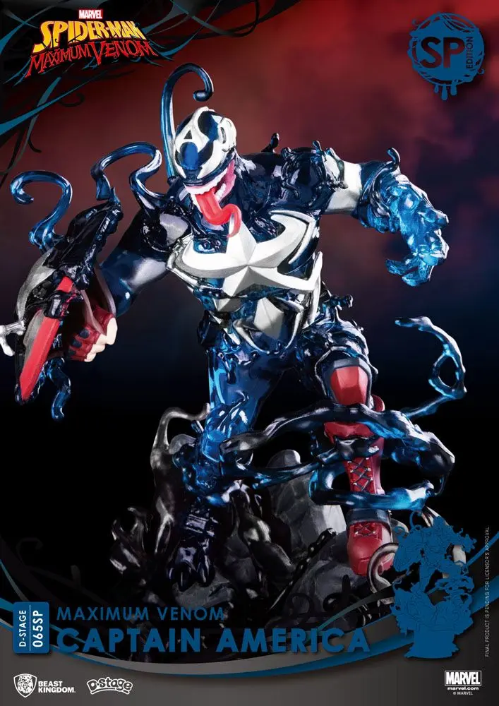 Marvel Comics D-Stage PVC Diorama Maximum Venom Captain America Special Edition 16 cm termékfotó