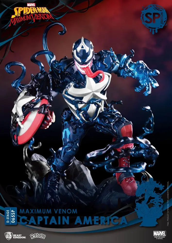 Marvel Comics D-Stage PVC Diorama Maximum Venom Captain America Special Edition 16 cm termékfotó