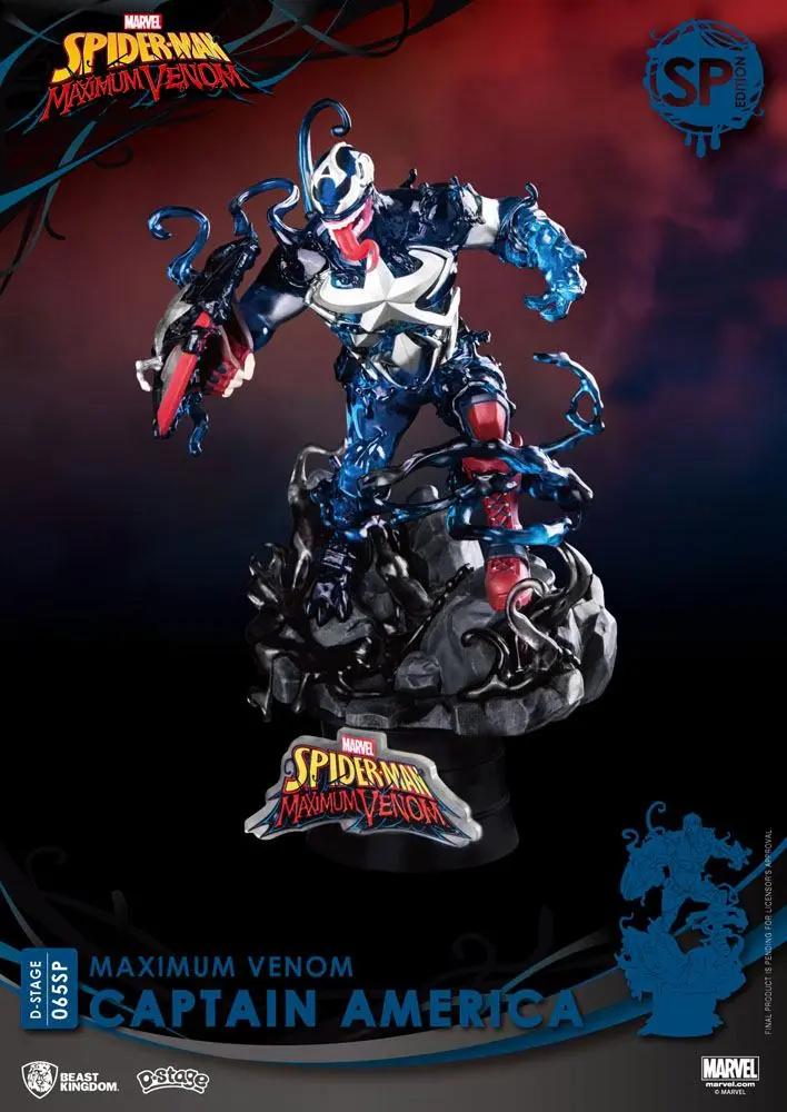 Marvel Comics D-Stage PVC Diorama Maximum Venom Captain America Special Edition 16 cm termékfotó