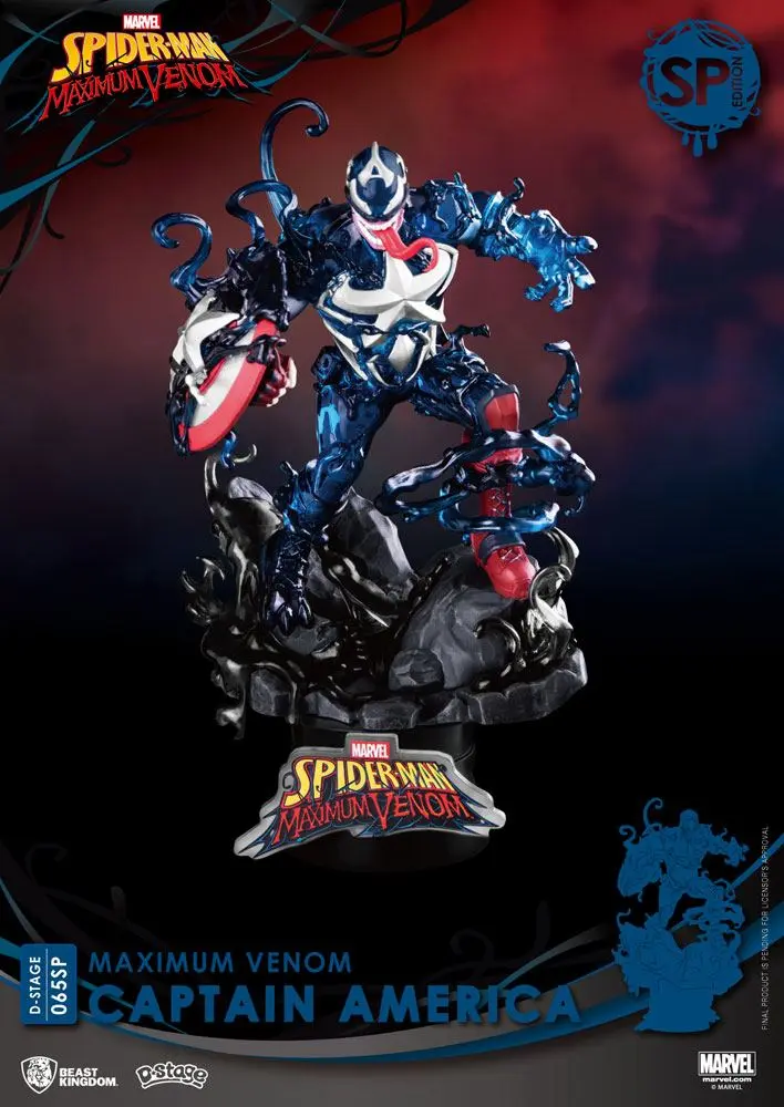 Marvel Comics D-Stage PVC Diorama Maximum Venom Captain America Special Edition 16 cm termékfotó