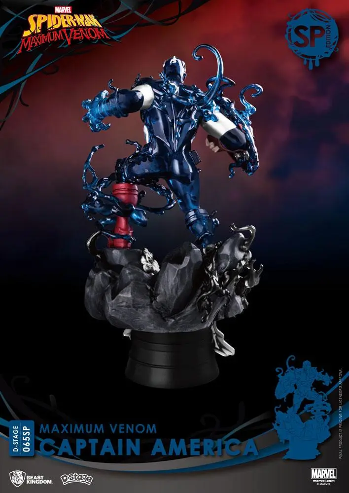 Marvel Comics D-Stage PVC Diorama Maximum Venom Captain America Special Edition 16 cm termékfotó