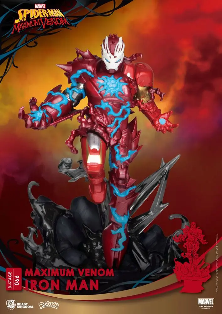 Marvel Comics D-Stage PVC Diorama Maximum Venom Iron Man 16 cm product photo