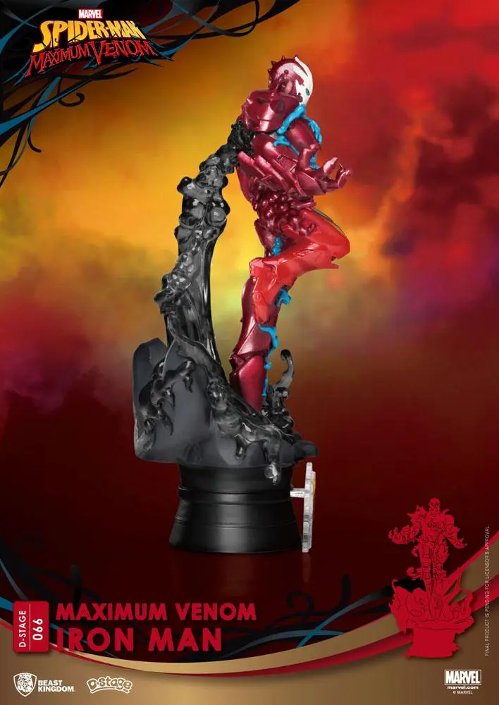 Marvel Comics D-Stage PVC Diorama Maximum Venom Iron Man 16 cm product photo