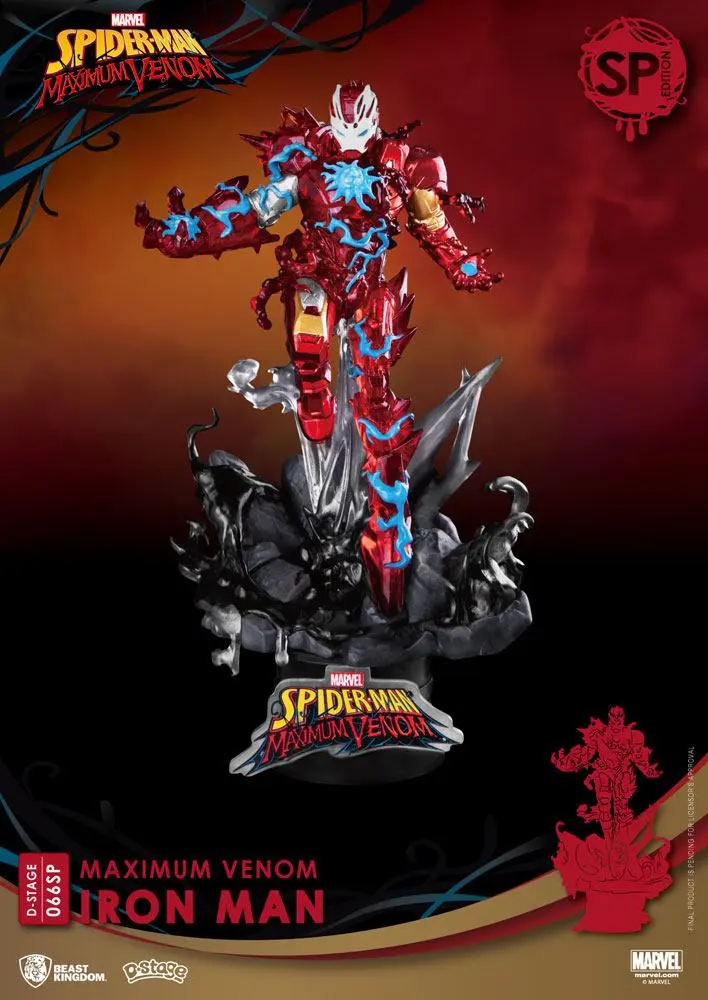 Marvel Comics D-Stage PVC Diorama Maximum Venom Iron Man Special Edition 16 cm product photo