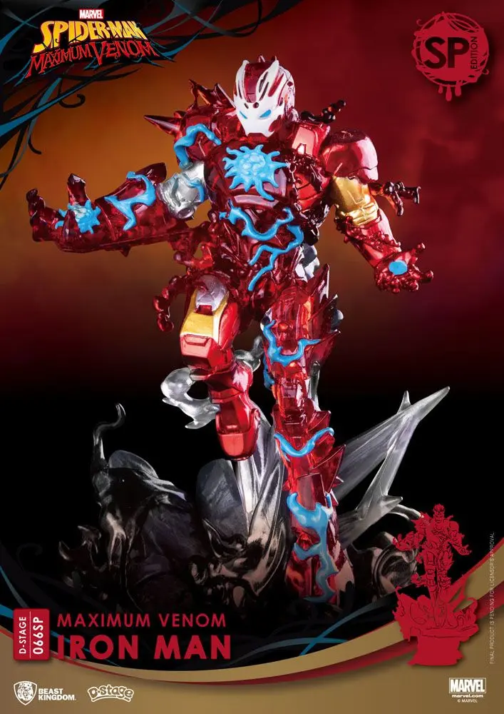 Marvel Comics D-Stage PVC Diorama Maximum Venom Iron Man Special Edition 16 cm product photo