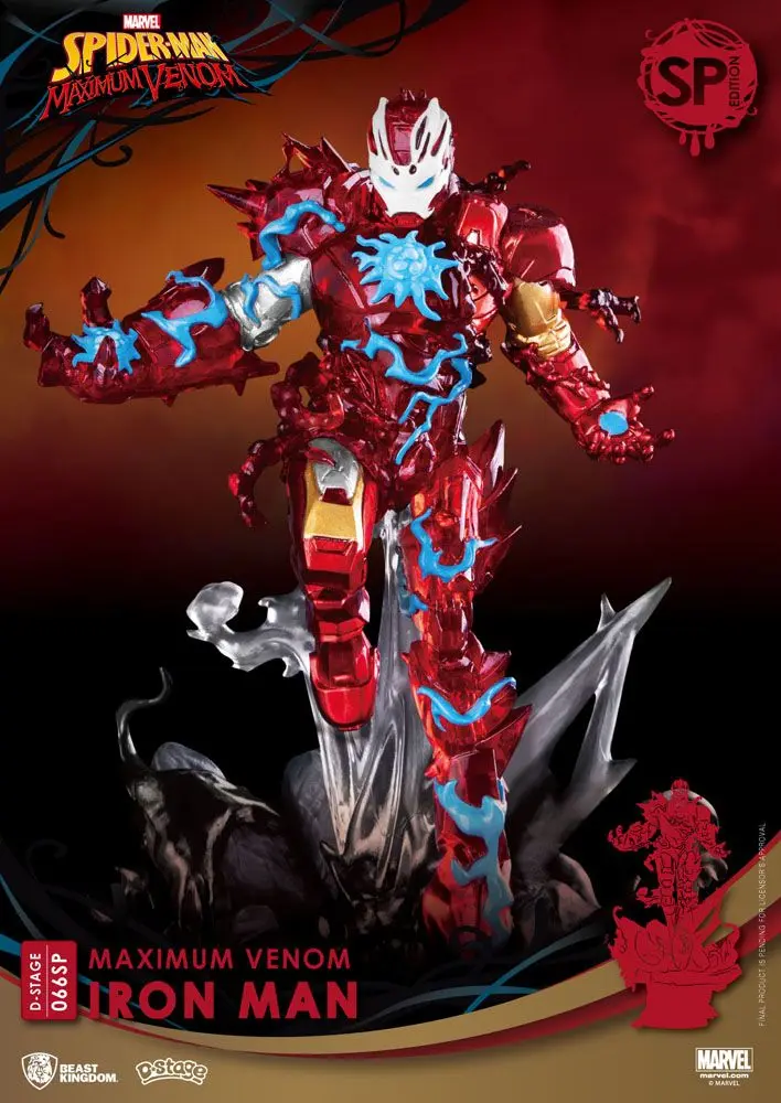 Marvel Comics D-Stage PVC Diorama Maximum Venom Iron Man Special Edition 16 cm product photo
