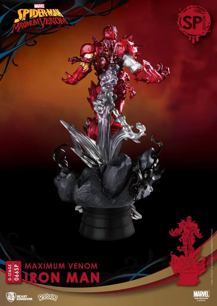 Marvel Comics D-Stage PVC Diorama Maximum Venom Iron Man Special Edition 16 cm product photo