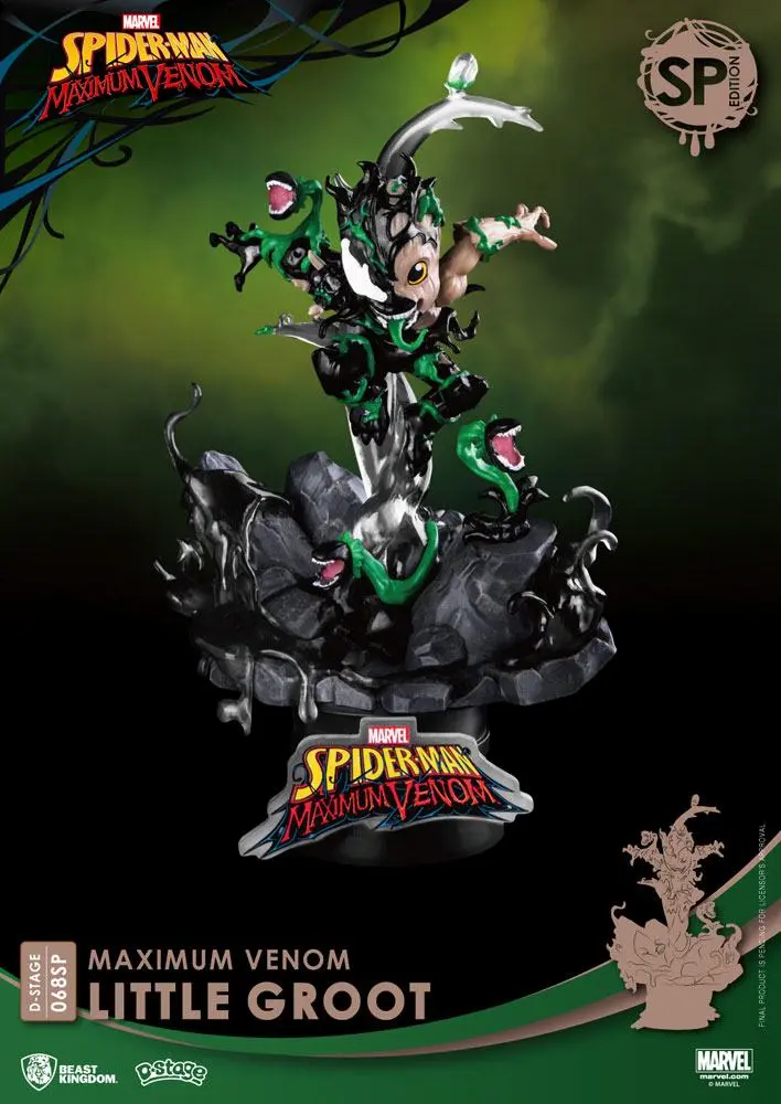 Marvel Comics D-Stage PVC Diorama Maximum Venom Little Groot Special Edition 16 cm termékfotó