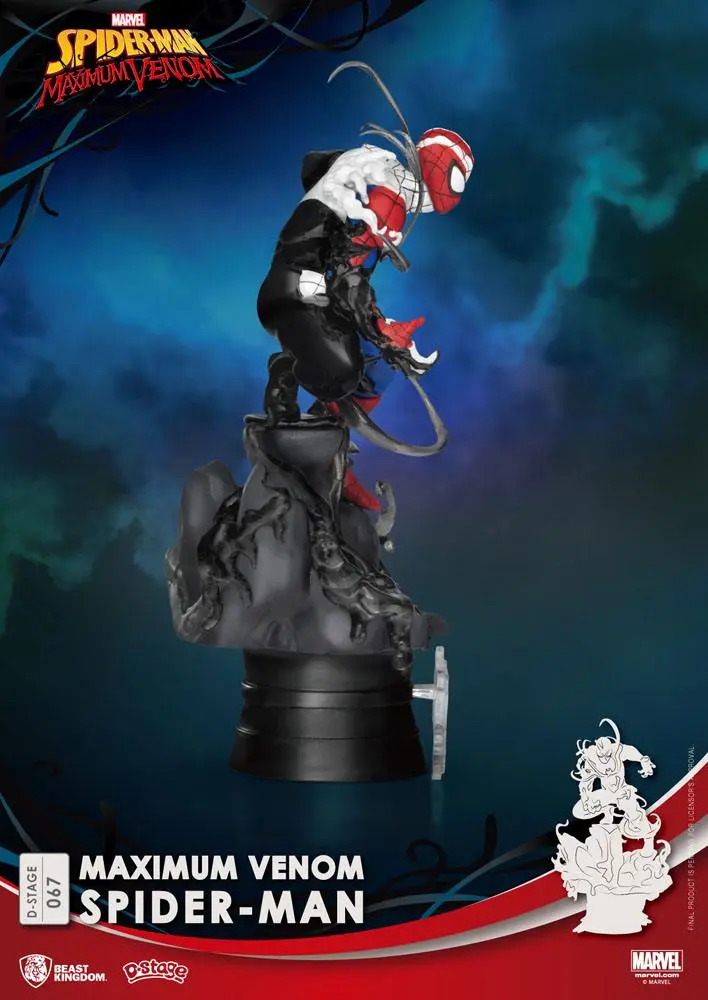 Marvel Comics D-Stage PVC Diorama Maximum Venom Spider-Man 16 cm product photo