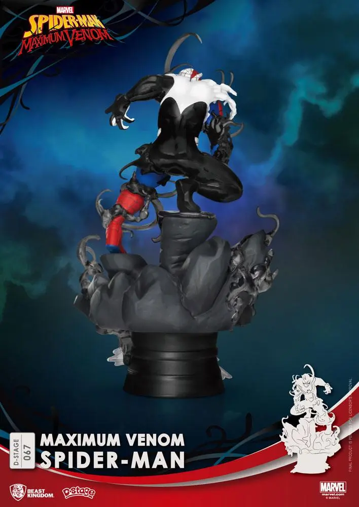 Marvel Comics D-Stage PVC Diorama Maximum Venom Spider-Man 16 cm product photo