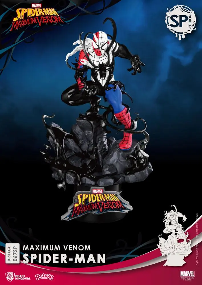Marvel Comics D-Stage PVC Diorama Maximum Venom Spider-Man Special Edition 16 cm product photo