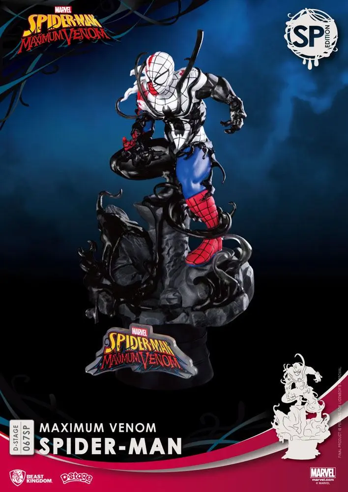 Marvel Comics D-Stage PVC Diorama Maximum Venom Spider-Man Special Edition 16 cm product photo