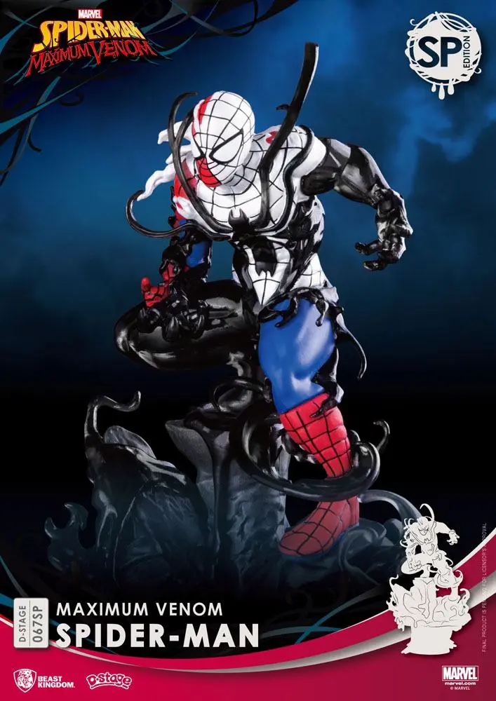 Marvel Comics D-Stage PVC Diorama Maximum Venom Spider-Man Special Edition 16 cm product photo