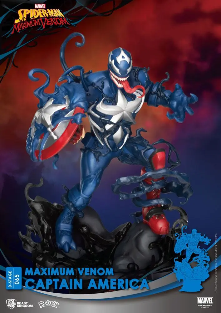 Marvel Comics D-Stage PVC Diorama Maximum Venom Captain America 16 cm product photo