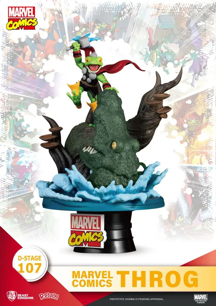 Marvel Comics D-Stage PVC Diorama Throg Closed Box Version 17 cm product photo