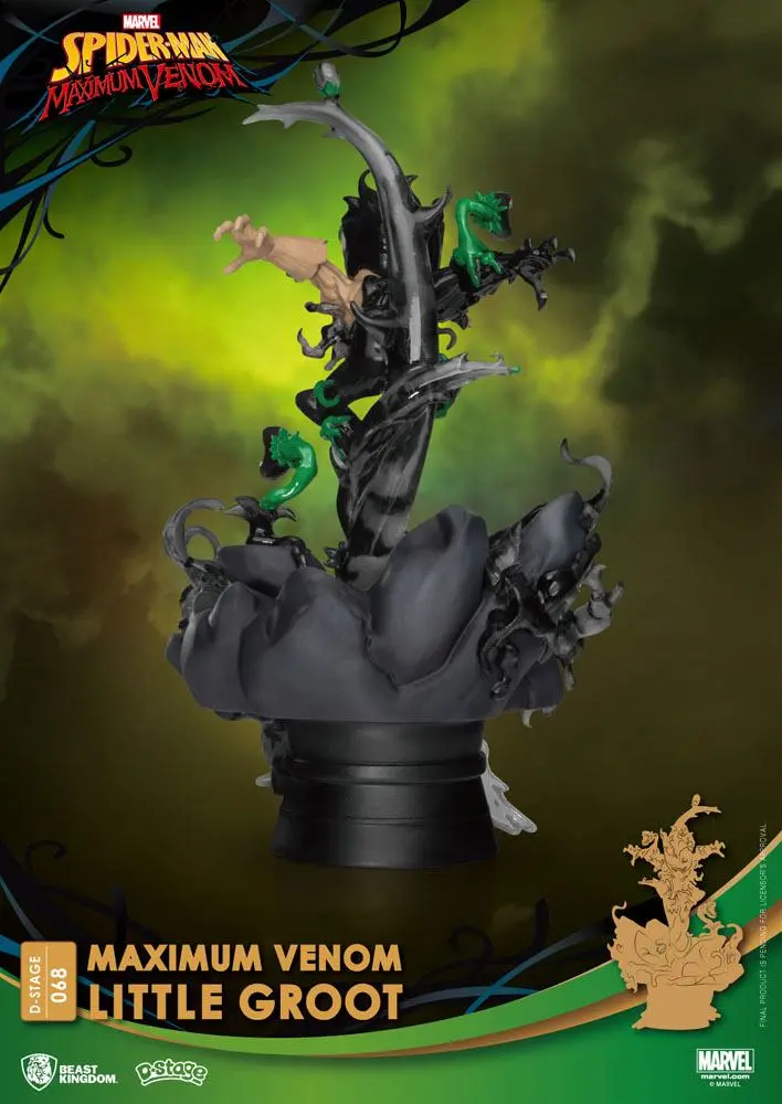 Marvel Comics D-Stage PVC Diorama Maximum Venom Little Groot 16 cm product photo