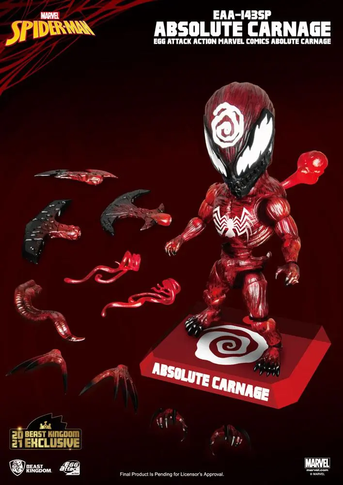 Marvel Comics Egg Attack Action Action Figure Absolute Carnage BK Exclusive 16 cm product photo
