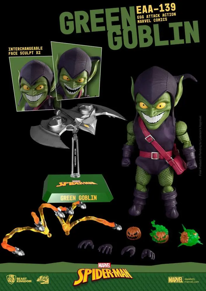 Marvel Comics Egg Attack Action Action Figure Green Goblin 17 cm product photo
