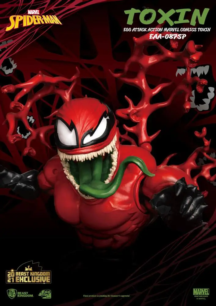 Marvel Comics Egg Attack Action Action Figure Toxin Beast Kingdom 2021 Exclusive 20 cm product photo