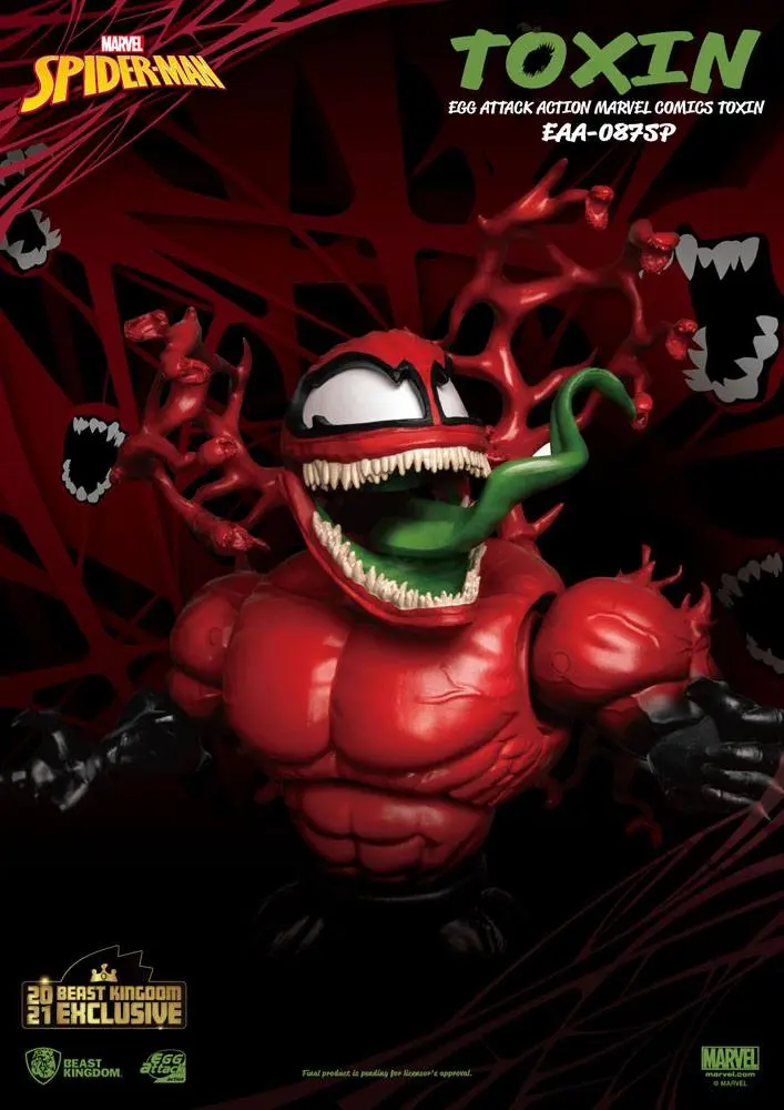 Marvel Comics Egg Attack Action Action Figure Toxin Beast Kingdom 2021 Exclusive 20 cm product photo