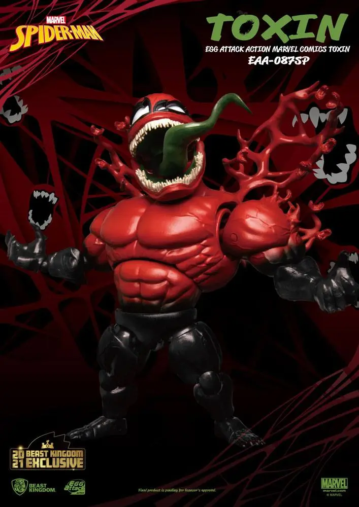 Marvel Comics Egg Attack Action Action Figure Toxin Beast Kingdom 2021 Exclusive 20 cm product photo