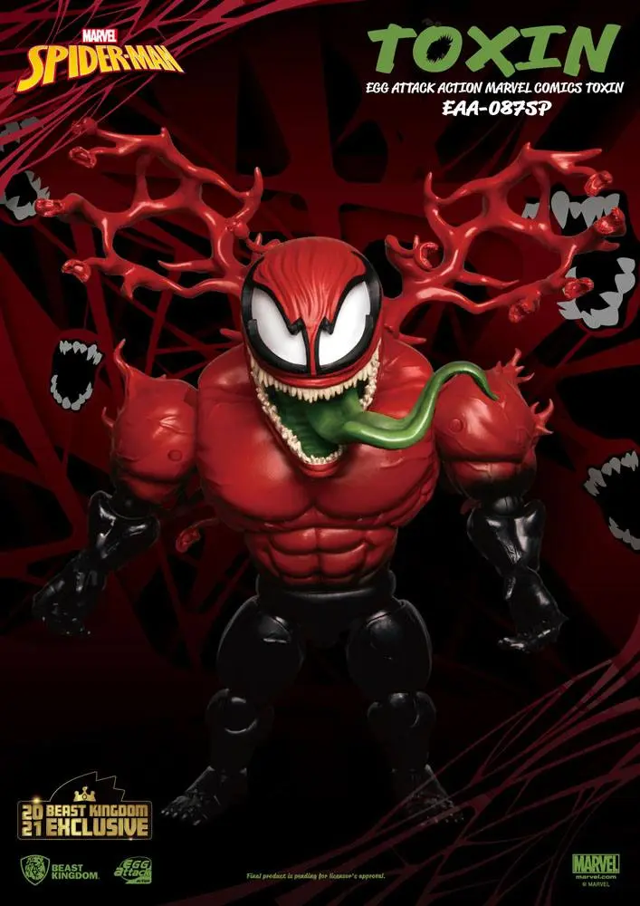 Marvel Comics Egg Attack Action Action Figure Toxin Beast Kingdom 2021 Exclusive 20 cm product photo