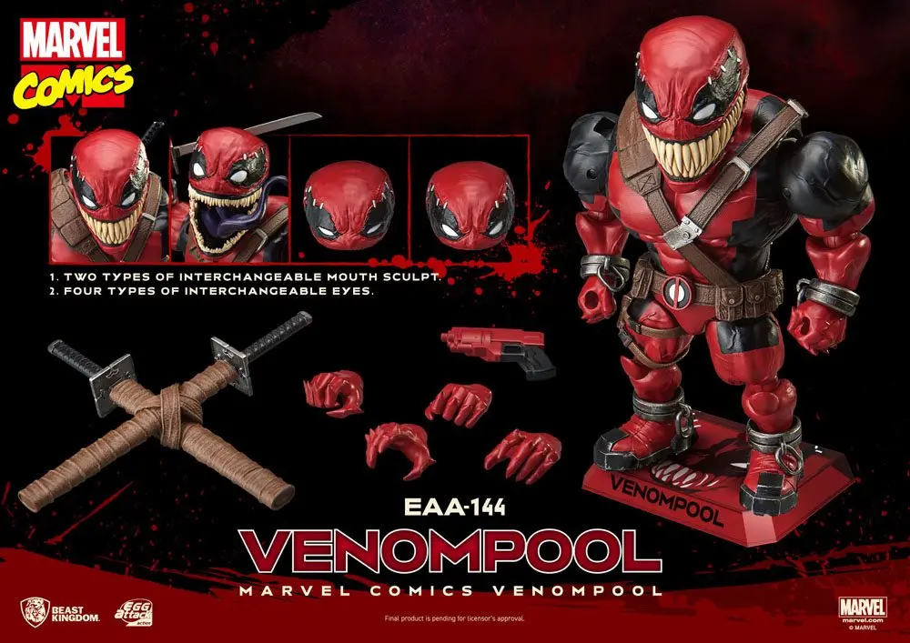 Marvel Comics Egg Attack Action Action Figure Venompool 21 cm product photo