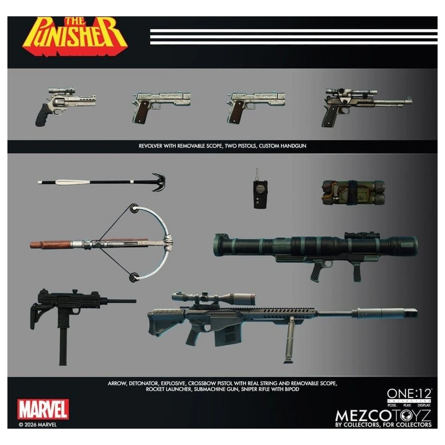 Marvel Comics One:12 Collective Action Figure 1/12 Punisher 17 cm product photo