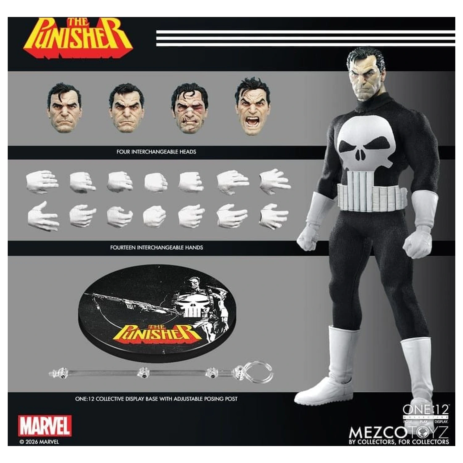 Marvel Comics One:12 Collective Action Figure 1/12 Punisher 17 cm product photo
