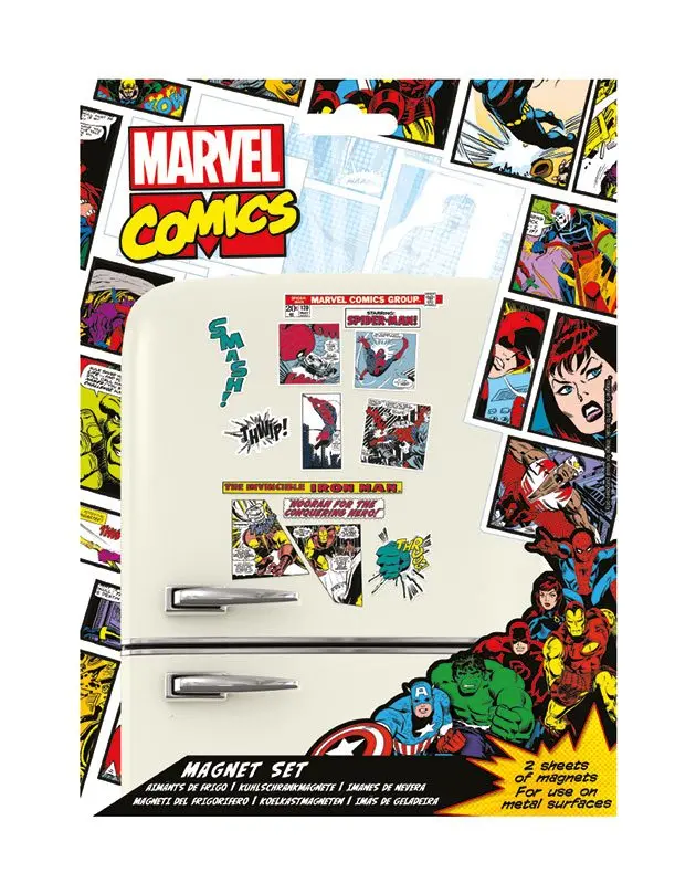 Marvel Comics Fridge Magnets Retro Heroes product photo