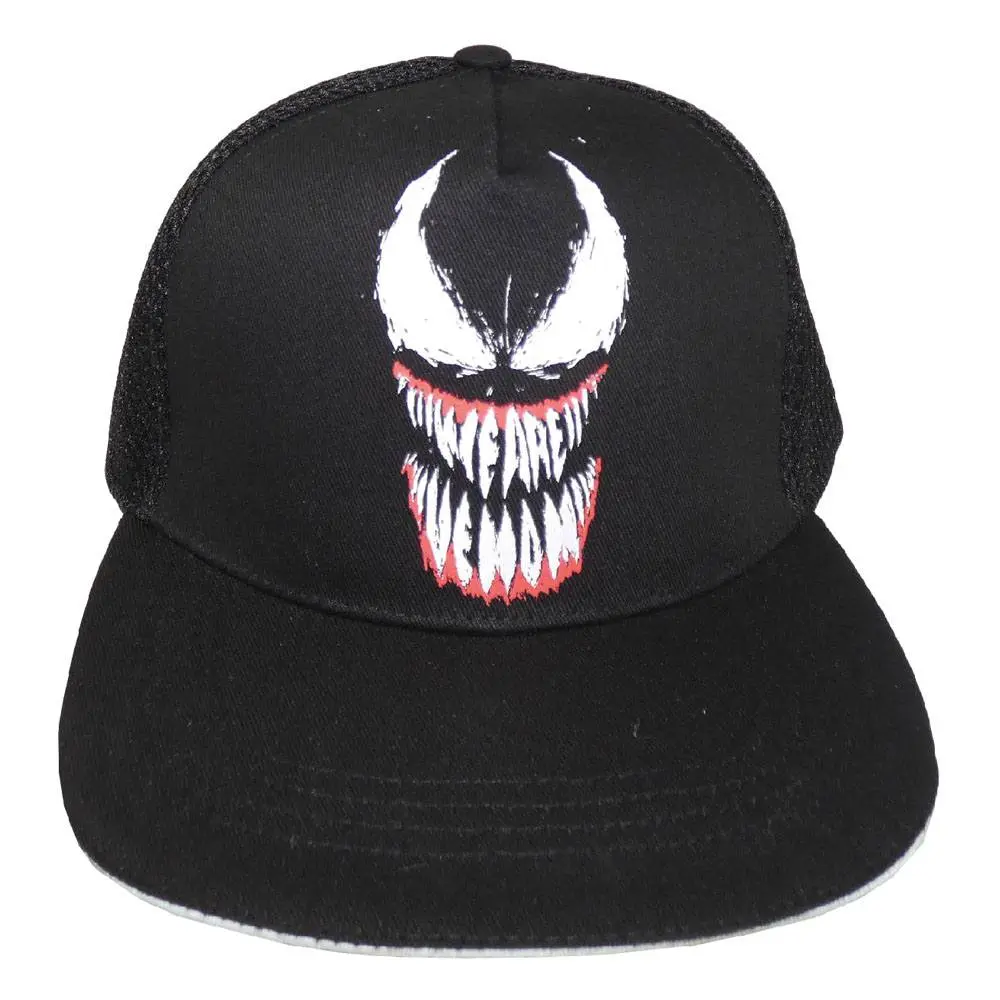 Marvel Comics Spider-Man Curved Bill Cap Venom Face product photo