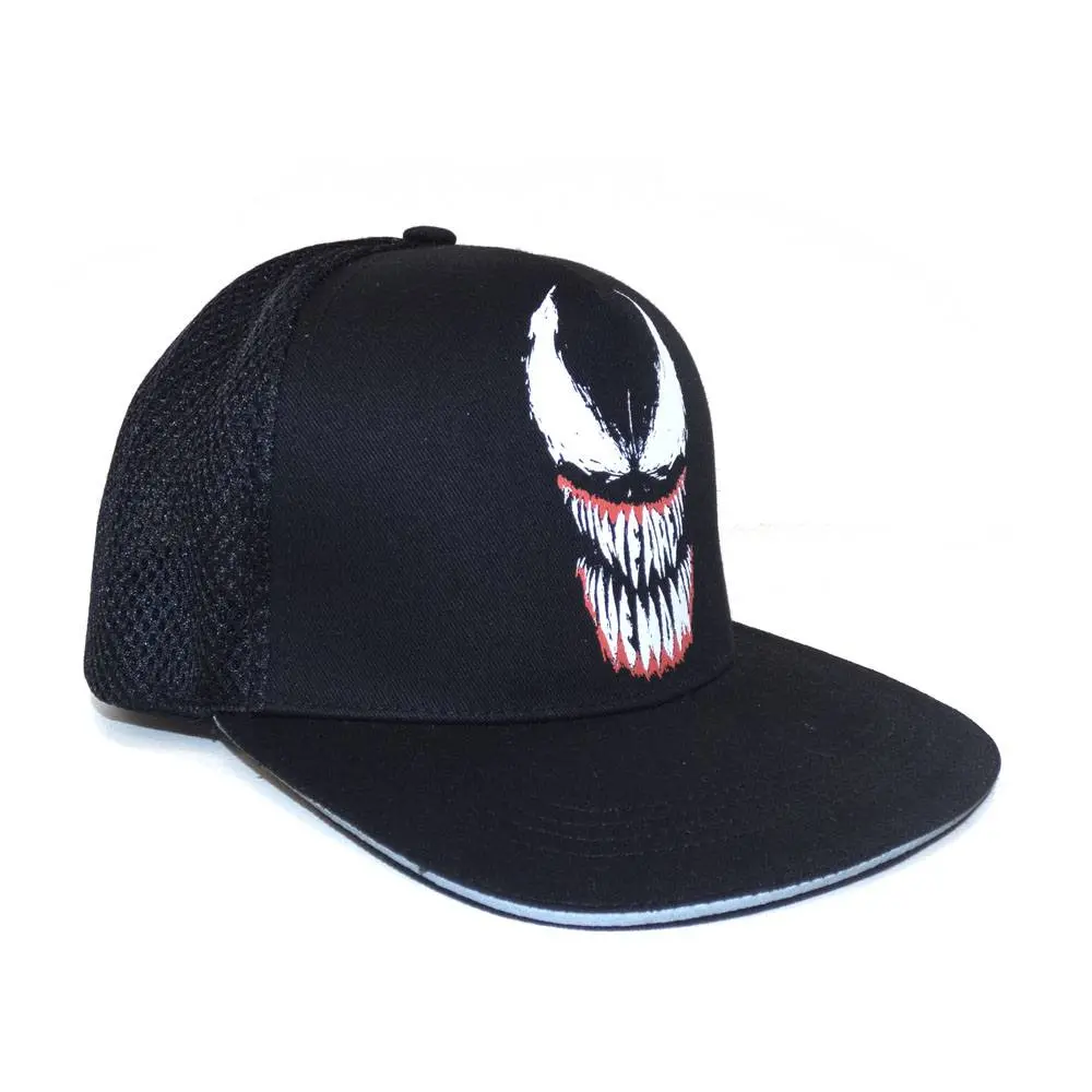 Marvel Comics Spider-Man Curved Bill Cap Venom Face product photo